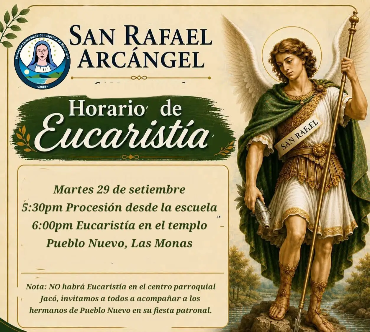 San Rafael Arcángel 2026 — Pueblo Nuevo